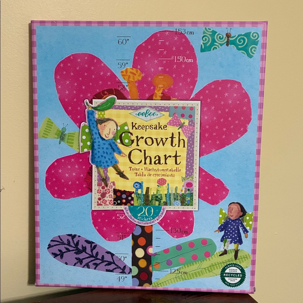 eeboo - KEEPSAKE FLOWER GROWTH CHART